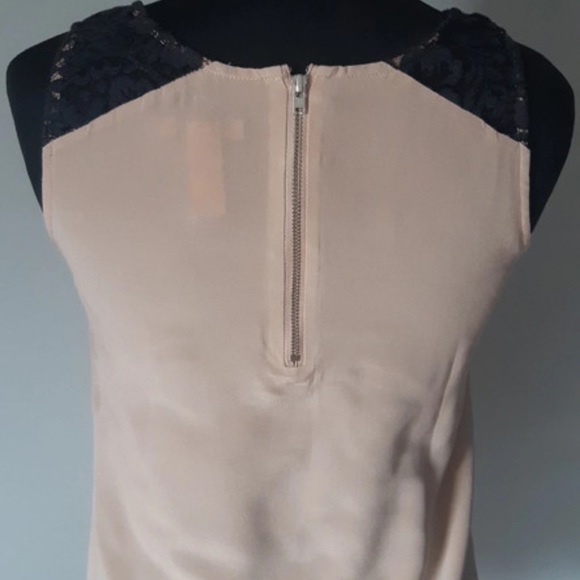 J Crew sleeveless tan lace 100%silk blouse top BNWOT - Picture 10 of 11